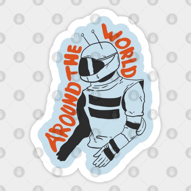 Around The World Sticker by dallasjgiorgi@outlook.com